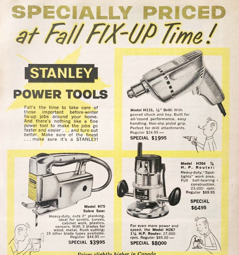 1961 stanley power - tools, falls